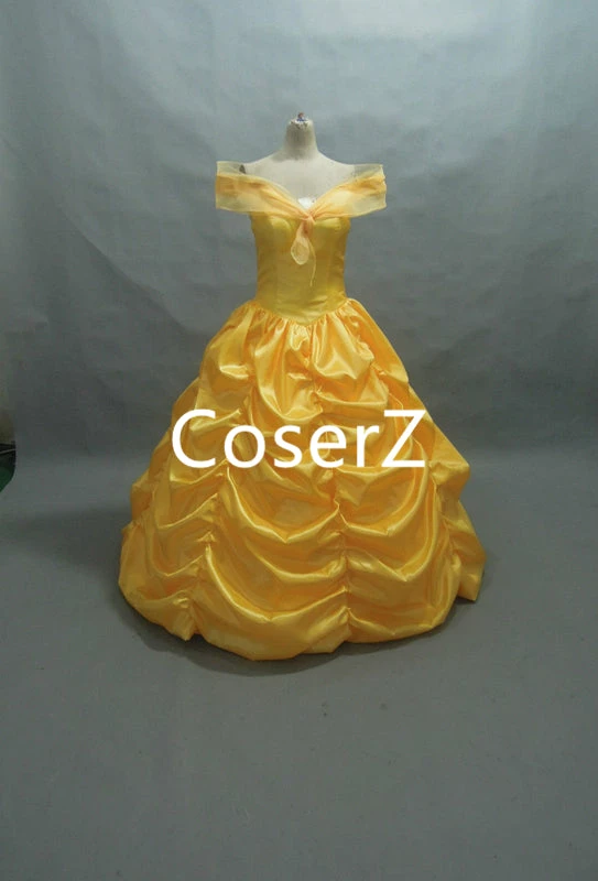 Coserz Beauty And Beast Simple Belle Dress Belle Costume For Adult / Girl Promotion 3 Coserz Beauty And Beast Simple Belle Dress Belle Costume For Adult / Girl Promotion