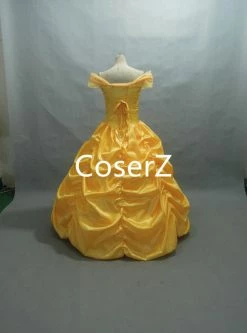 Coserz Beauty And Beast Simple Belle Dress Belle Costume For Adult / Girl Promotion 7 Coserz Beauty And Beast Simple Belle Dress Belle Costume For Adult / Girl Promotion
