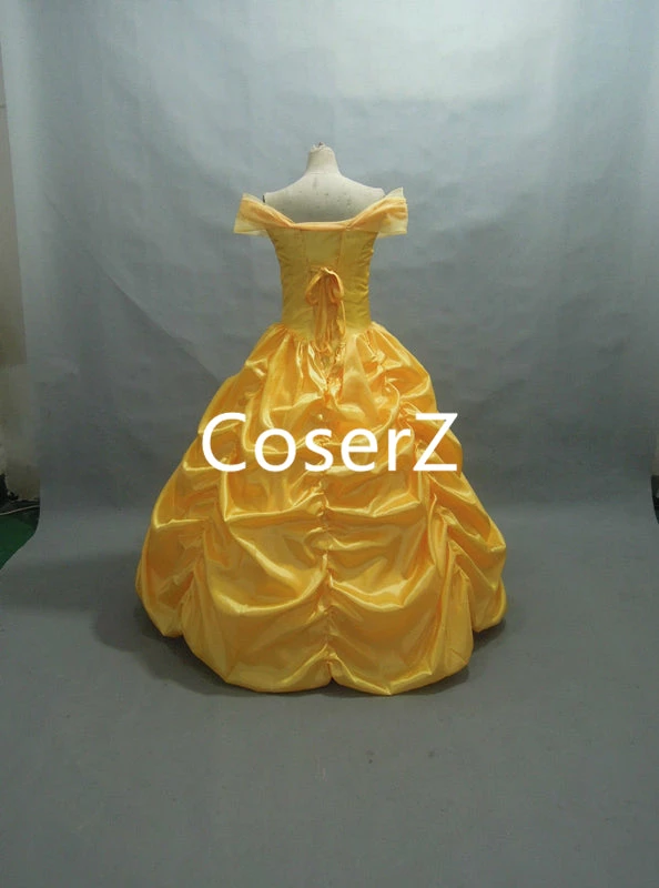 Coserz Beauty And Beast Simple Belle Dress Belle Costume For Adult / Girl Promotion 4 Coserz Beauty And Beast Simple Belle Dress Belle Costume For Adult / Girl Promotion