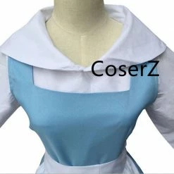 Coserz Custom Belle Blue Dress, Beauty And The Beast Princess Belle Cosplay Costume