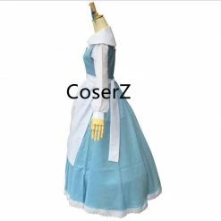 Coserz Custom Belle Blue Dress, Beauty And The Beast Princess Belle Cosplay Costume