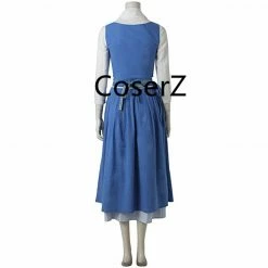 Coserz Custom Beauty And The Beast 2017 Belle Daily Dress, Belle Dailey Cosplay Costume For Adult Promotion
