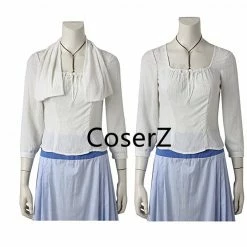 Coserz Custom Beauty And The Beast 2017 Belle Daily Dress, Belle Dailey Cosplay Costume For Adult Promotion