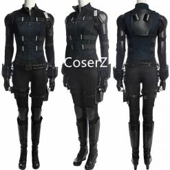 Coserz Black Widow Costume, Black Widow Jumpsuit Cosplay Natasha Romanoff Costume Without Boots