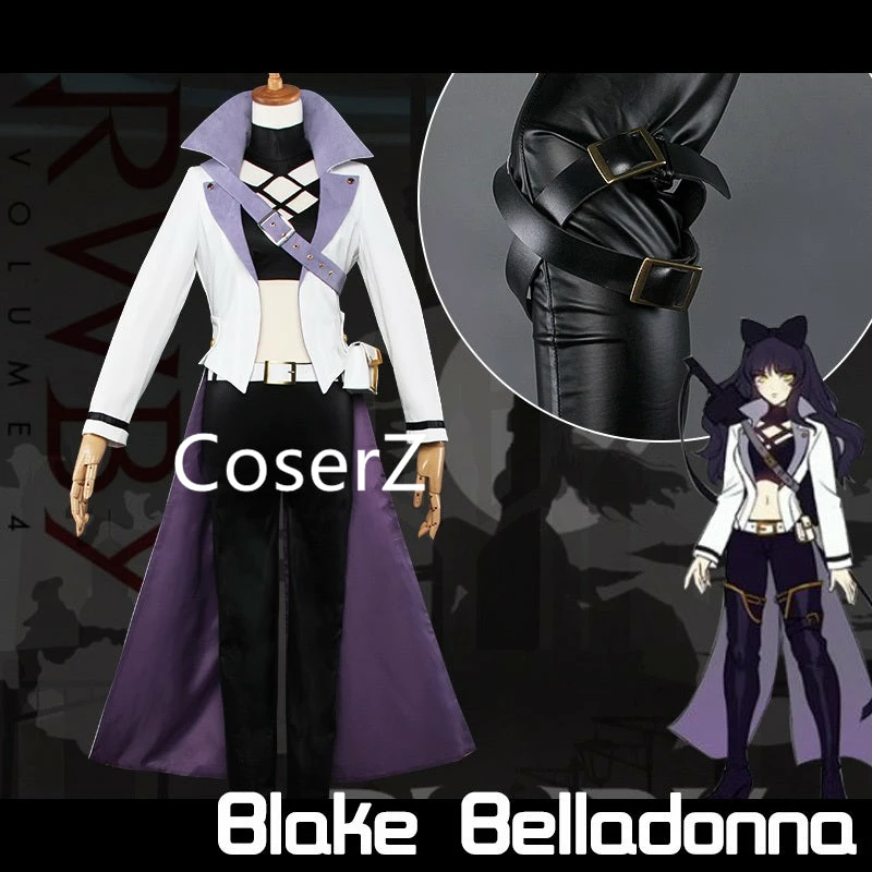 Coserz Blake Belladonna Costume RWBY White Season 4 Black Belladonna Cosplay Costume Promotion 3 Coserz Blake Belladonna Costume RWBY White Season 4 Black Belladonna Cosplay Costume Promotion