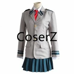 Coserz My Hero Academia AsuiTsuyu Yaoyorozu Momo School Uniform, Boku No Hero OCHACO URARAKA Midoriya Izuku Costume