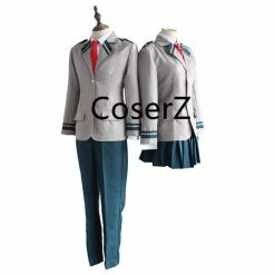 Coserz My Hero Academia AsuiTsuyu Yaoyorozu Momo School Uniform, Boku No Hero OCHACO URARAKA Midoriya Izuku Costume