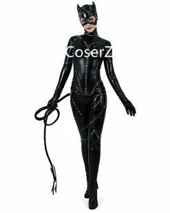 Coserz Catwoman Costume Black Catsuit Halloween Cosplay Costume With Mask Promotion
