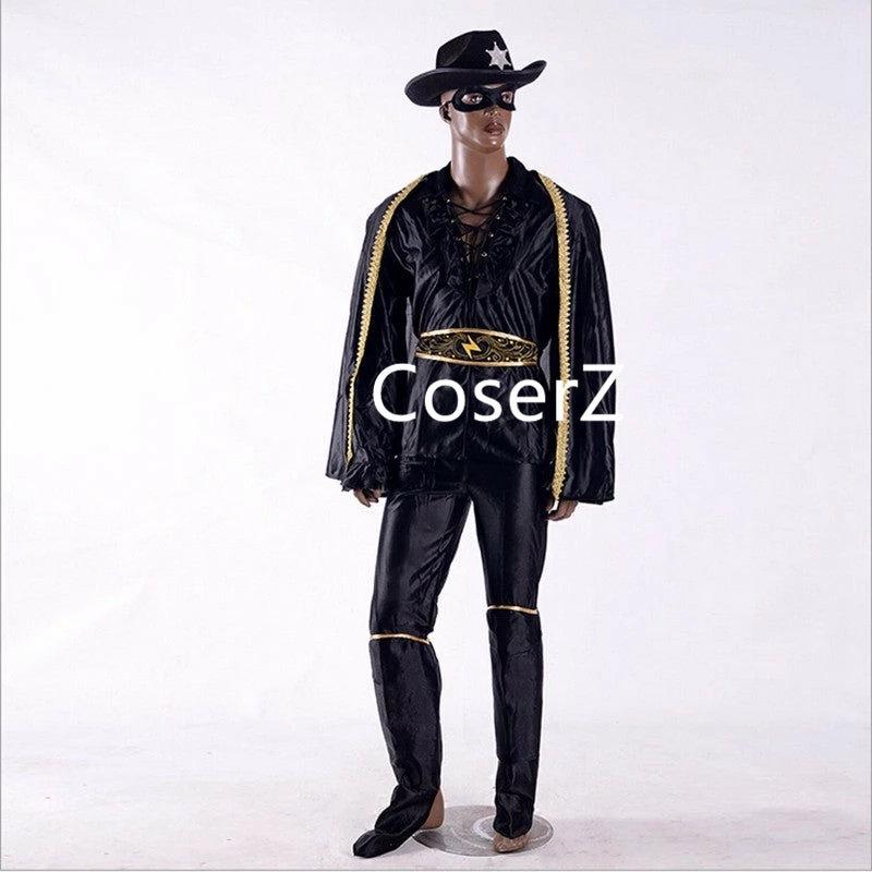 Coserz Promotion Chivalrous Robbers Swordsman Zorro Costume, Custom Zorro Cosplay Costume With Boots Cover 4 Coserz Promotion Chivalrous Robbers Swordsman Zorro Costume, Custom Zorro Cosplay Costume With Boots Cover