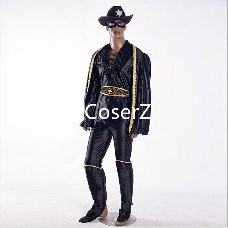 Coserz Promotion Chivalrous Robbers Swordsman Zorro Costume, Custom Zorro Cosplay Costume With Boots Cover 5 Coserz Promotion Chivalrous Robbers Swordsman Zorro Costume, Custom Zorro Cosplay Costume With Boots Cover