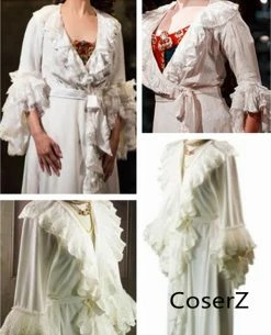 Coserz Christine Daae White Dress Hannibal Edwardian Dressing Gown For Adults