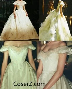 Coserz Promotion Christine Daae Think Of Me Dress, Christine Daae White Dress Inspired The Phantom Of The Opera