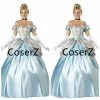 Coserz Custom Cinderella Dress Cinderella Cosplay Costume With Gloves 2 Coserz Custom Cinderella Dress Cinderella Cosplay Costume With Gloves