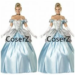 Coserz Custom Cinderella Dress Cinderella Cosplay Costume With Gloves