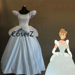 Coserz Cinderella Cartoon Cinderella Dress Custom, Princess Cinderella Dress Cosplay Costume