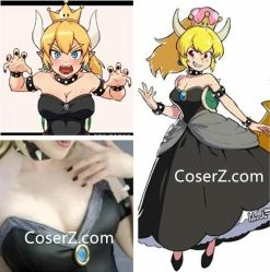 Game Bowser Bowsette Costume Princess Bowsette Dress Cosplay Halloween Costume From New Super Mario Bros