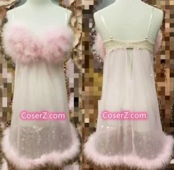 Coserz Promotion Cosplay Kendall Jenner As Fembot Costume Pink Dress Inspired Austin Powers