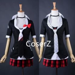 Coserz Anime Danganronpa Cosplay Junko Enoshima Emboitement Inushio Kimuchi Symbol Mark Sign Dangan-Ronpa Trigger Happy Havoc Cosplay Costume Promotion