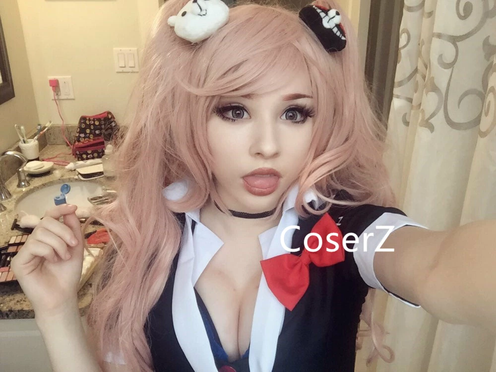 Coserz Anime Danganronpa Cosplay Junko Enoshima Emboitement Inushio Kimuchi Symbol Mark Sign Dangan-Ronpa Trigger Happy Havoc Cosplay Costume Promotion 8 Coserz Anime Danganronpa Cosplay Junko Enoshima Emboitement Inushio Kimuchi Symbol Mark Sign Dangan-Ronpa Trigger Happy Havoc Cosplay Costume Promotion