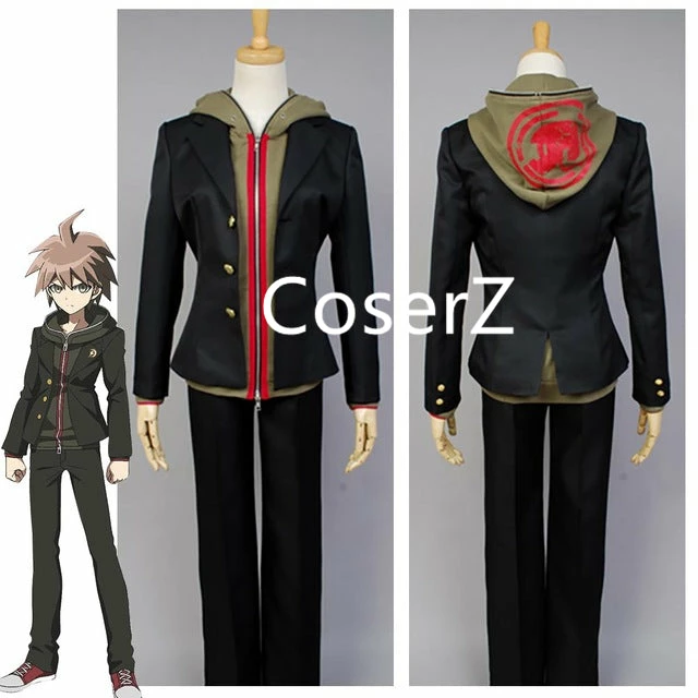 Coserz Anime Danganronpa Makoto Naegi Cosplay Costume Full Set Halloween Carnival Costume For Adult Men Women 3 Coserz Anime Danganronpa Makoto Naegi Cosplay Costume Full Set Halloween Carnival Costume For Adult Men Women