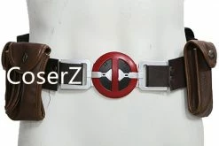 Coserz Deadpool Belt With Metal Buckle 6 Pockets Cosplay Costume