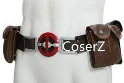 Coserz Deadpool Belt With Metal Buckle 6 Pockets Cosplay Costume