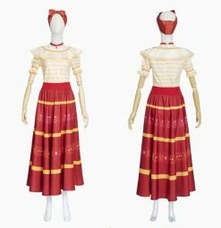 Coserz Dolores Encanto Outfit Cosplay Costume: Dolores Madrigal Costume, Dolores Madrigal Dress