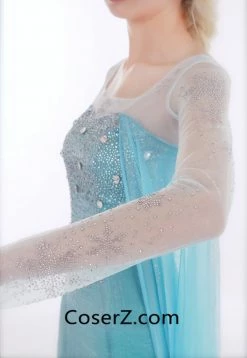 Princess Deluxe Frozen Elsa Dress, Elsa Costume Halloween Cosplay Costume