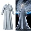 Game FF14 Final Fantasy XIV Endwalker Venat Hydaelyn Robe Cosplay Costume Grey/Black Outfits