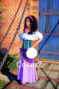 Coserz Promotion Esmeralda Costume For Adults, Esmeralda Dress Halloween Costume