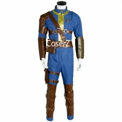 Coserz Fallout 4 FO Nate Cosplay Costume Vault #111 Jumpsuit Halloween Party Costume