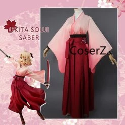 Coserz Sakura Saber Costume, Arturia Pendragon Anime Costume, Fate Stay Night Sakura Saber Cosplay Costume Promotion