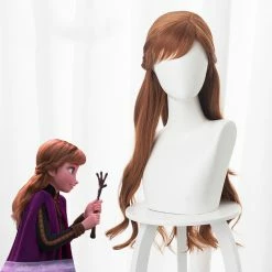 Princess Frozen 2 Anna Wig, New Anna Frozen 2 Hair Cosplay Wig 7 Princess Frozen 2 Anna Wig, New Anna Frozen 2 Hair Cosplay Wig