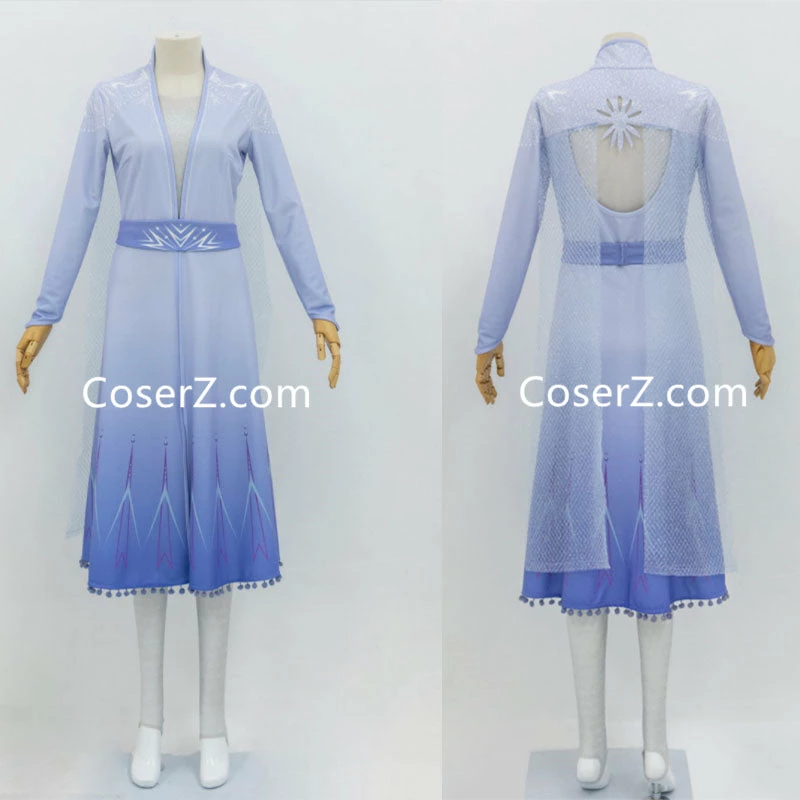 Princess Frozen 2 Elsa Outfit, Blue Elsa Frozen 2 Costume New Dress For Cheap 3 Princess Frozen 2 Elsa Outfit, Blue Elsa Frozen 2 Costume New Dress For Cheap