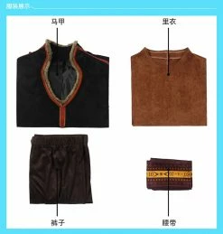 Princess Frozen 2 Men's Kristoff Costume Adult, New Kristoff Frozen Costume