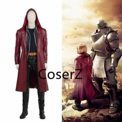 Coserz Custom Fullmetal Alchemist Cosplay Costume, Edward Elric Costume Cosplay Costume+Boots Promotion