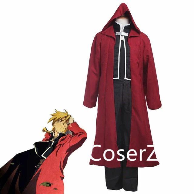 Coserz Promotion Custom Fullmetal Alchemist Edward Elric Cosplay Costume Full Set 3 Coserz Promotion Custom Fullmetal Alchemist Edward Elric Cosplay Costume Full Set