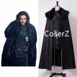 Coserz Promotion Game Of Thrones Jon Snow Costume Halloween Cosplay Costume For Men Full Sets