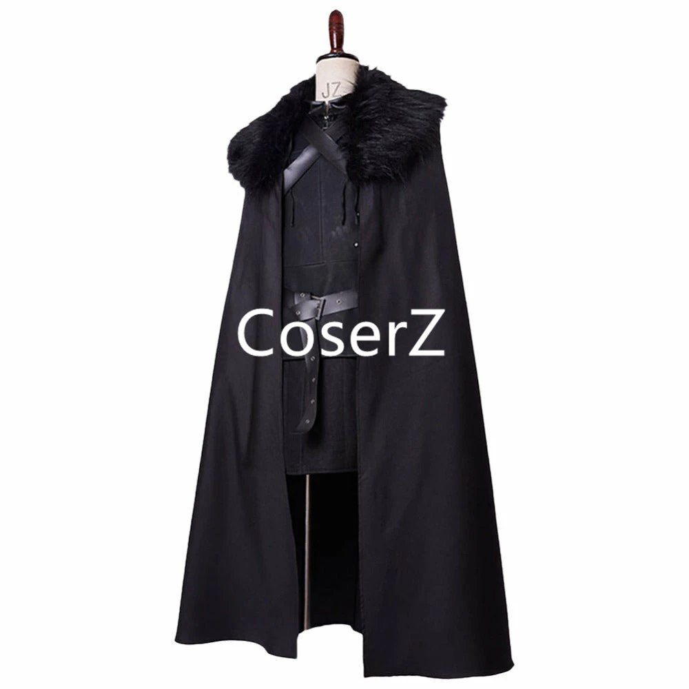 Coserz Promotion Game Of Thrones Jon Snow Costume Halloween Cosplay Costume For Men Full Sets 6 Coserz Promotion Game Of Thrones Jon Snow Costume Halloween Cosplay Costume For Men Full Sets