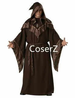 Coserz Gothic Wizard Costume European Religious Priest Cosplay Costume