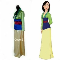 Coserz Hua Mulan Costume, Green Mulan Dress