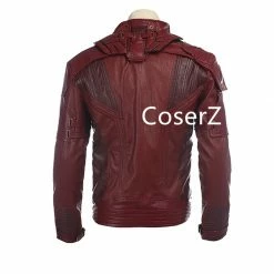 Coserz Star Lord Leather Jacket Short Cosplay Halloween Costume, Guardians Of The Galaxy 2 Star Lord Costume