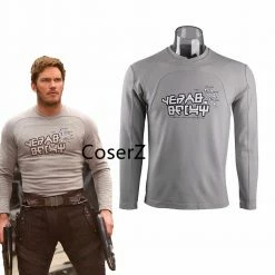 Coserz Guardians Of The Galaxy 2 Top Costume Peter Jason Quill Cosplay T Shirt Promotion