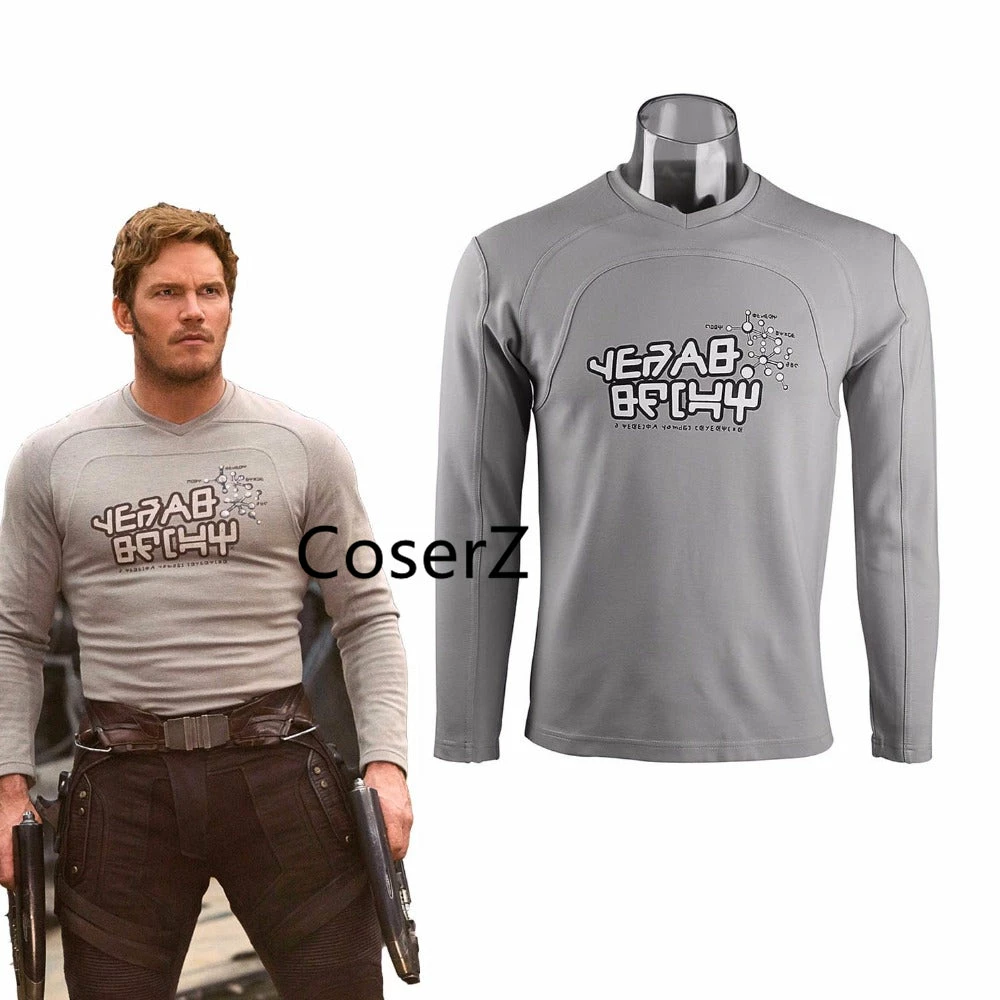 Coserz Guardians Of The Galaxy 2 Top Costume Peter Jason Quill Cosplay T Shirt Promotion 3 Coserz Guardians Of The Galaxy 2 Top Costume Peter Jason Quill Cosplay T Shirt Promotion