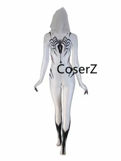 Coserz Venom Spider Gwen Stacy Cosplay Costume, Gwen Stacy Costume Zentai Superhero Bodysuit Suit Jumpsuits