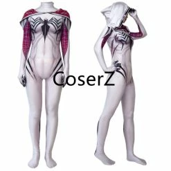 Coserz Venom Spider Gwen Stacy Cosplay Costume, Gwen Stacy Costume Zentai Superhero Bodysuit Suit Jumpsuits