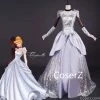 Princess Custom Made Cinderella Silver Dress, Cinderella Dress
