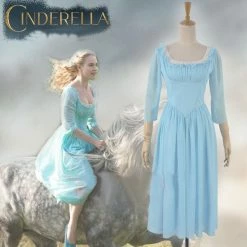 Princess Cinderella 2015 Casual Dress Cosplay Costume, Cinderella Casual Dress