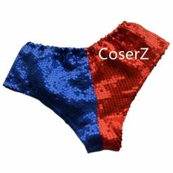 Coserz Promotion Harley Quinn Sequins Underwear Shorts Lined Pants Cosplay Costume