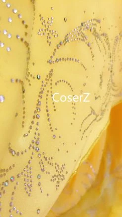 Beauty And The Beast Movie Princess Belle Costume, Belle Dress Halloween Costume For Adults DB16